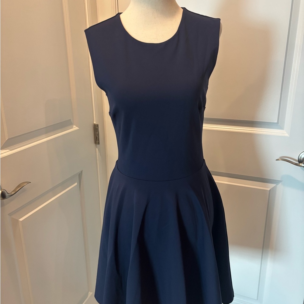 Diane Von Furstenberg Navy Blue Mini Dress